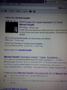 A-Z Violence Mental Health Google ranking