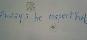 Quote be respectful